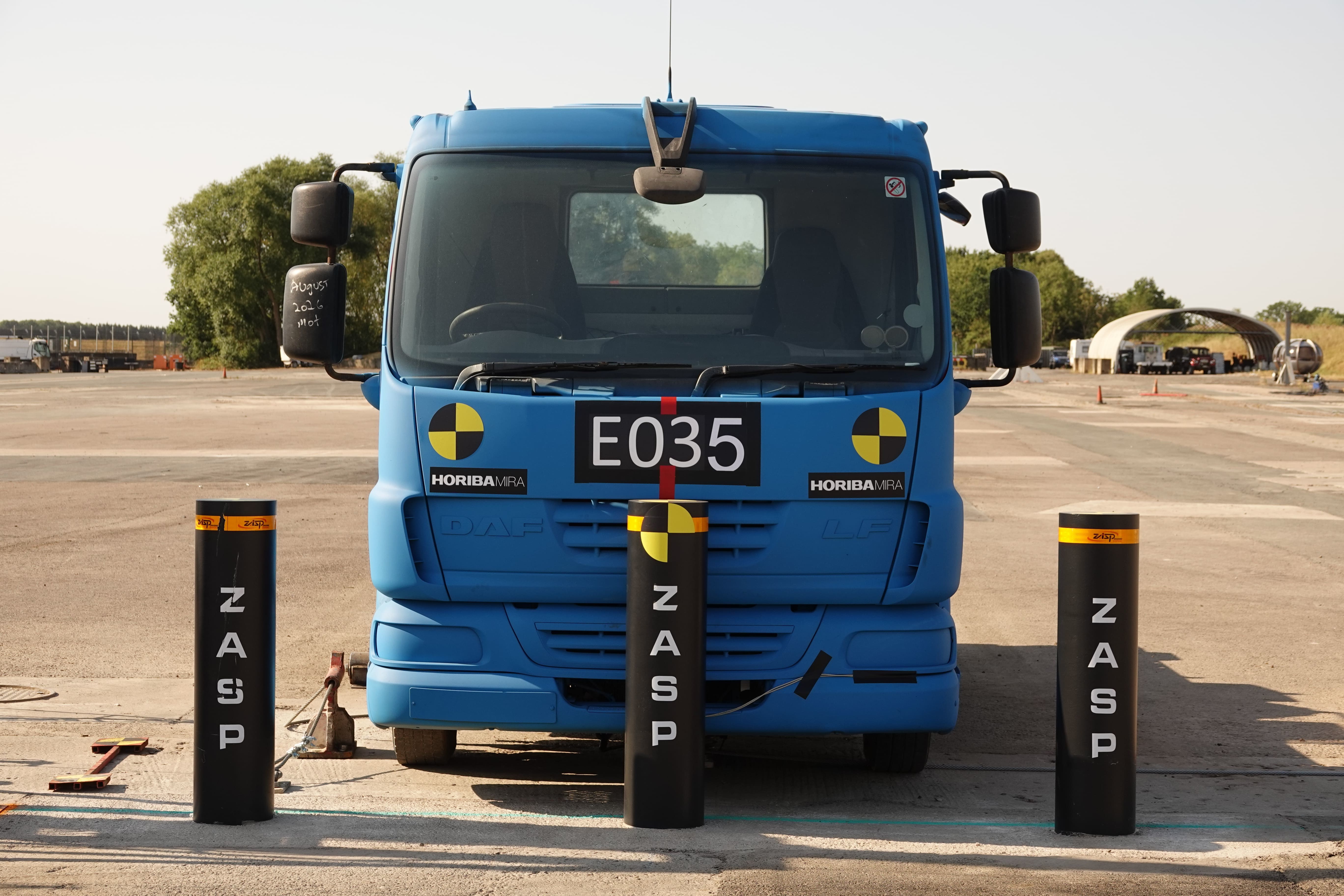 K12 M50 Fixed Bollard impact test demonstration