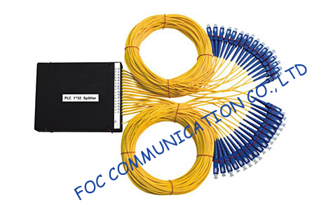 Low Insertion Loss Plc Fiber Optic Splitter / Fttx Ftth Splitter Optical Fiber