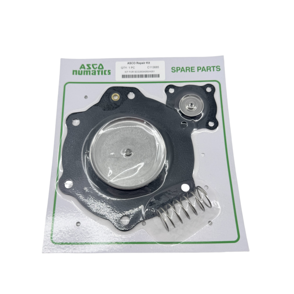 ASCO Complete Large Small Diaphragm Spring Spare Kit C113685 NBR Rubber And C140742 Viton FKM Membrane Repair Parts For ASCO 353 Series Pulse Jet