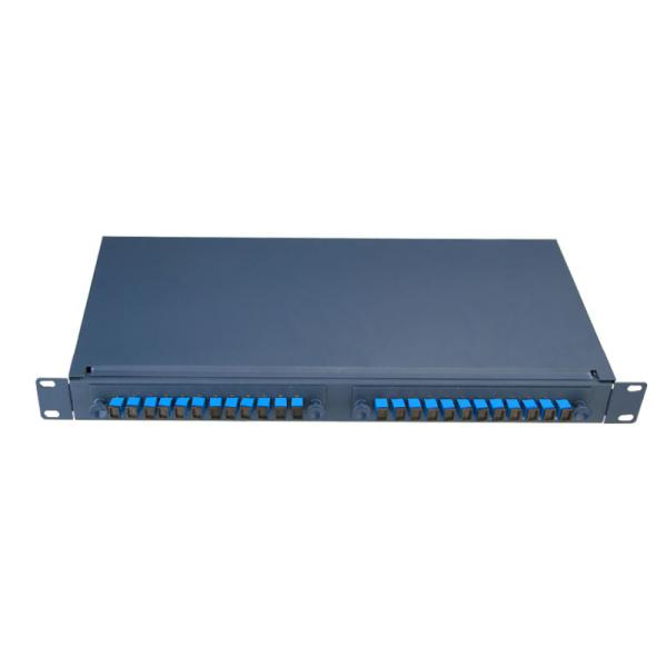 Sliding Type Empty Box FC ST Fiber Optic Patch Panel 24 Port