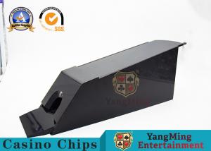 Quality Fully Enclosed 8 Deck Casino Card Shoe Black Waterproof Plastic Cutting Smooth for sale