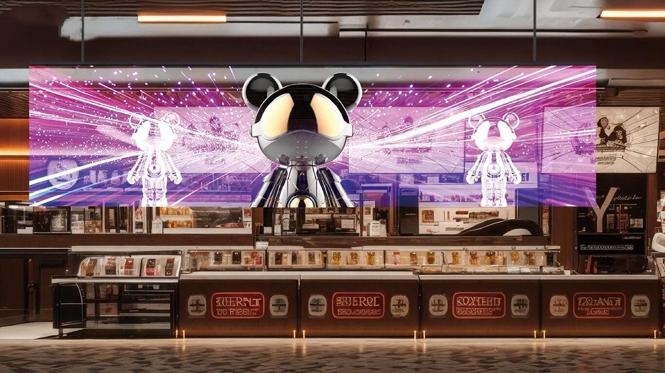 3D Double Sided Transparent LED Display Screen Seamless Spatial Integration