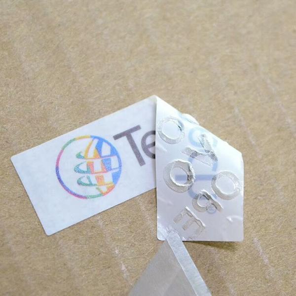 Tamper Proof Non Residue Security Labels Void Sticker With Custom Logo Printing