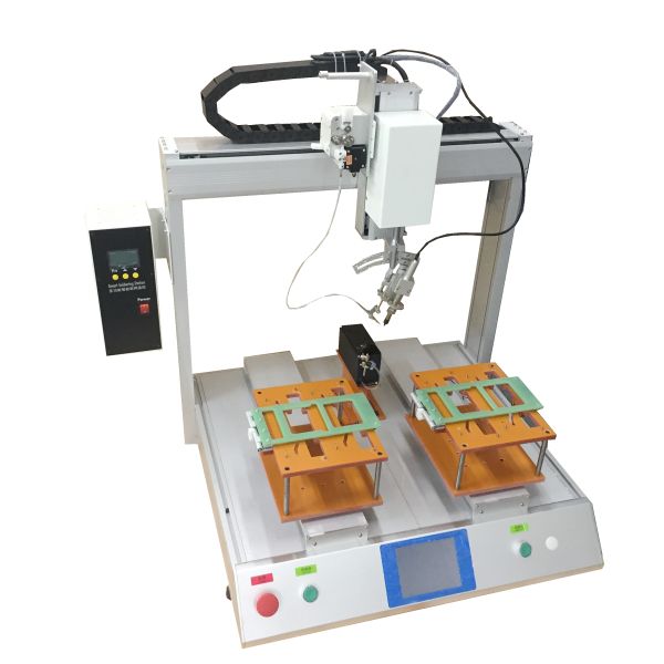 PCB Plug-in Soldering Automatic Soldering Machine Wire Type Hardware Components FPC Type Soldering Two Tables Soldering Machine