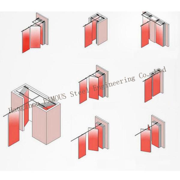 China Style Elements Rail Systems Mobile Sound Absorbing Partition Walls
