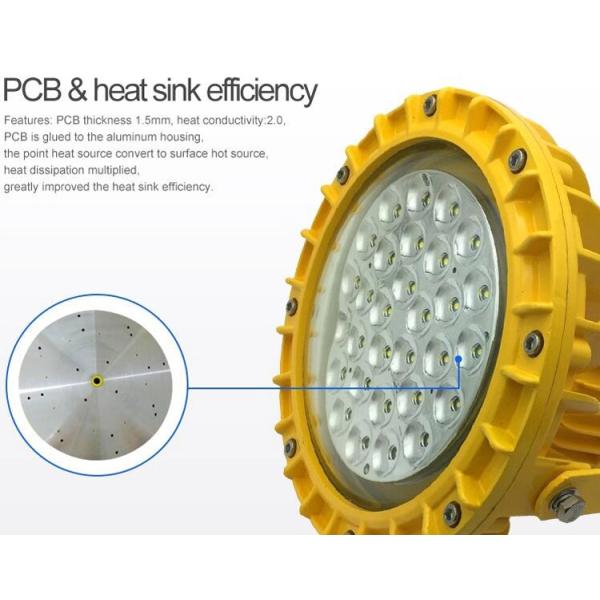 CE ATEX ROHS Certified Explosion Proof LED Light Fixture 60w 80w 100w 150w