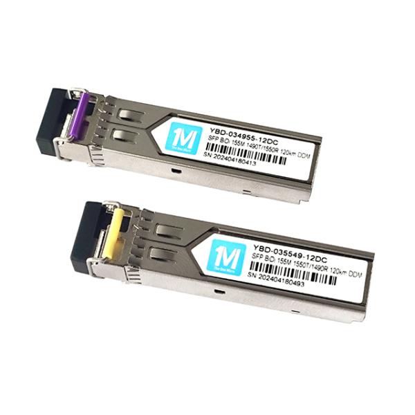 155M BIDI LC Connector DDM WDM Simplex Optical Module Transceiver SFP Module for 40km Transmission Distance on SMF Fiber