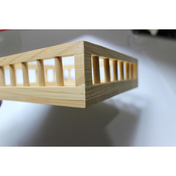 Pine Material Custom Wood Serving Tray Set Square Shape Unique Design