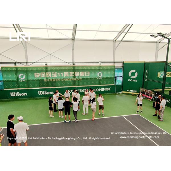 30m Width Sport Dome Tent With Eave Extension Translucent Top