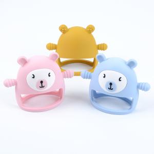 Quality Baby Products Bear Shape Silicone Non-Slip Out Gum Toy Food Grade Safety for sale