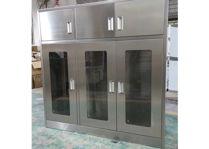 Custom SUS201 Clean Room Equipments Embedded Medicine Cabinet For Hospital