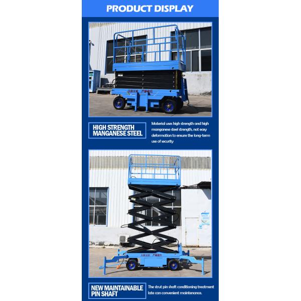 Mobile Elevating Work Platform Vertical Cargo Lift Hydraulic Scissor Portable Warehouse Scissor Lift