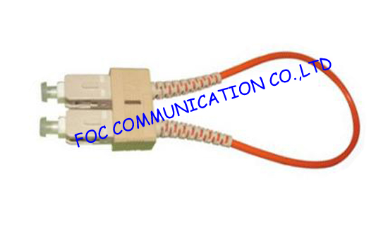 Fiber Optical Patch Cord SC / UPC Loopback Tester Cables Low Insertion Loss OEM