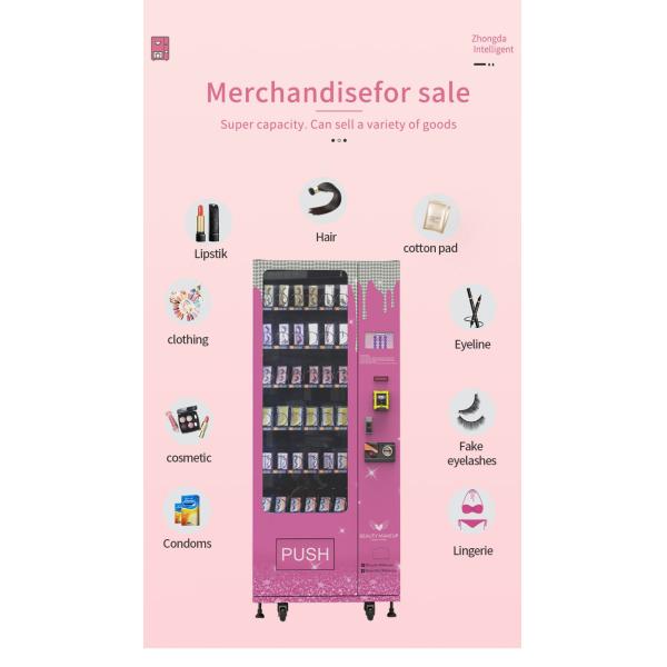 Cheaper Price Small Vending Machine Customized pink Vending Machine for False Lashes and Cosmetic Items with Coin Cash apple Pay