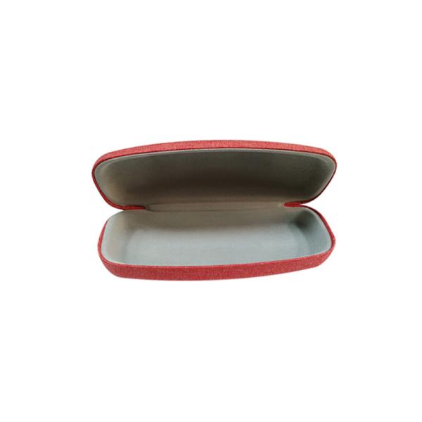 Multi Color Linen Shell Hard Optical Case PU Metal Eyeglass Case