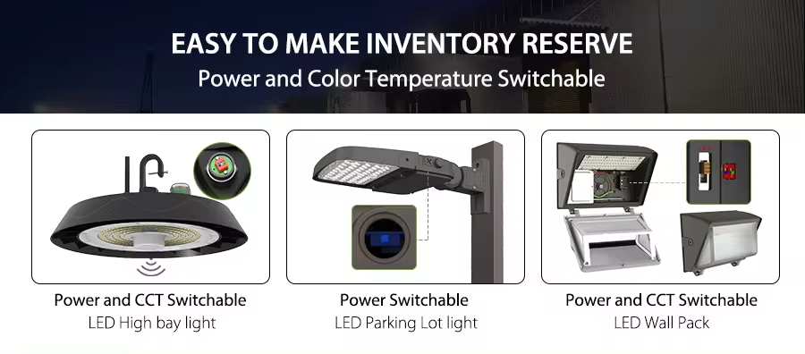 High efficiency and energy-saving LED area light patent three-level power adjustment adjustable engineering light