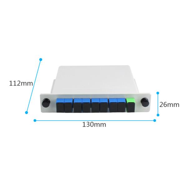 Light Wave Circuit Multimode Fiber Optic Splitter 1x8 For FTTX EPOM BPON
