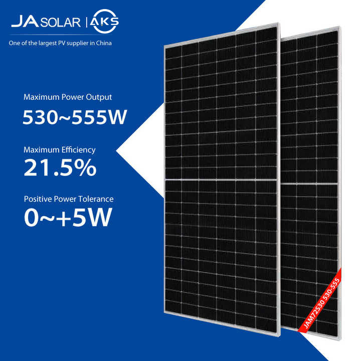 Quality 530W 535W JA Bifacial Solar Panel 540W 545W 550W 555W Zonnepanelen Solar Panels For Greenhouses for sale