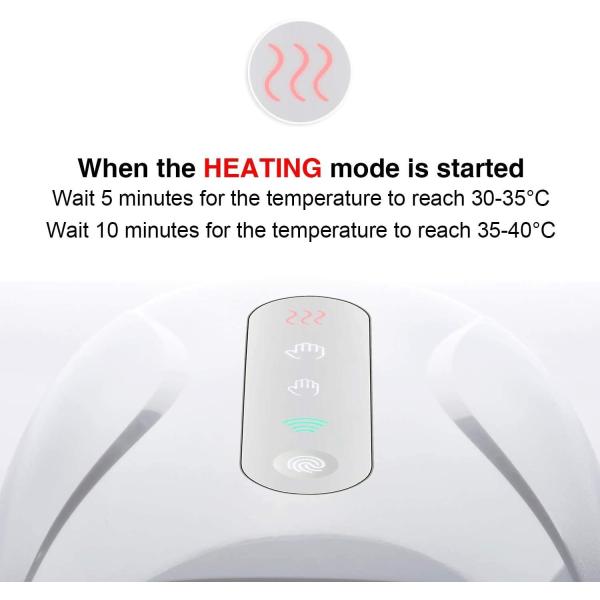 1800mAh Cordless Rechargeable Hand Massager Blood Circulation