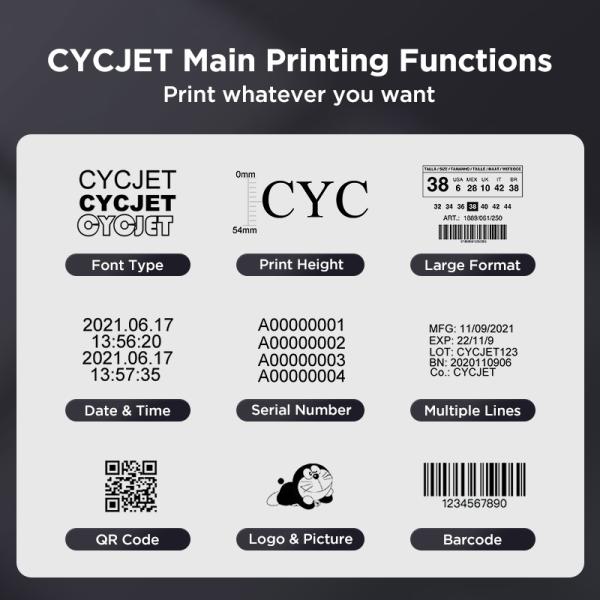 CYCJET UV High Definition Inkjet Printer PVC Card QR Code Printing Machine
