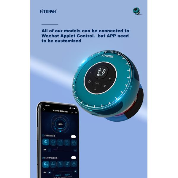 Button Function ABS PC Electric Cupping Fitdash TENS Vacuum Suction Machine Cupping