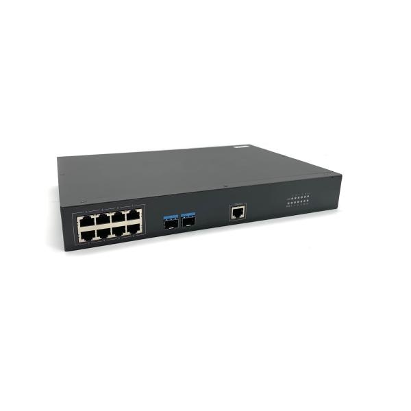 19 Inch 240VAC 128Gbps Rack Mount Ethernet Switch Layer 2 8+2 SFP+ MSG8208