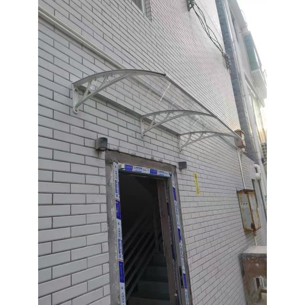 Wall mounted Polycarbonate Door Canopy Offering Weather Resistance Range From Minus 40 Celsius to 120 Celsius Suitable for Door