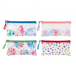 Quality Frosted Mini PVC Pencil Pouch Custom Colored PP Plastic Pencil Pouch With Zipper for sale