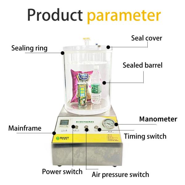 Negative Pressure Leak Test Instrument Vacuum Seal Detector Sealing Testing Machine