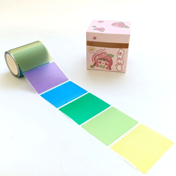 Multiple Color Options Self-adhesive Label Sticker Memo Notes Scrapbook Pull-out Labels Rolls 126 Stickers Writable