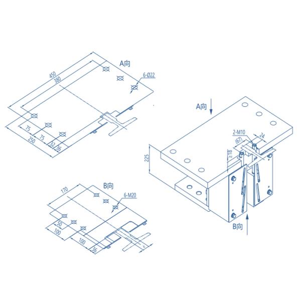 Double Pulling Elevator Lift Progressive Safety Gear Device Gear