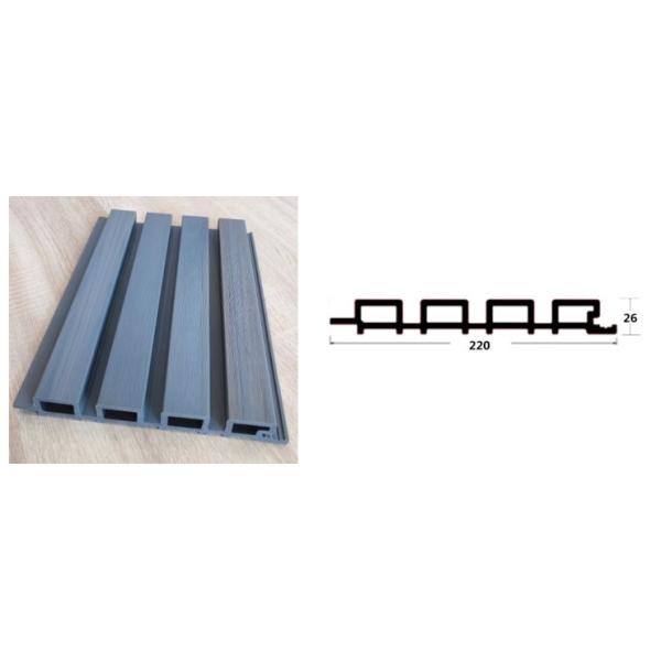 6ft Waterproof Wood plastic WPC Fluted Wall Panel Board Outdoor decking
