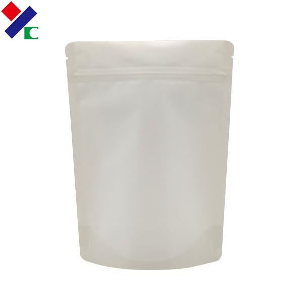 White 200 Micron Biodegradable Packaging Bags For Nuts Cereal