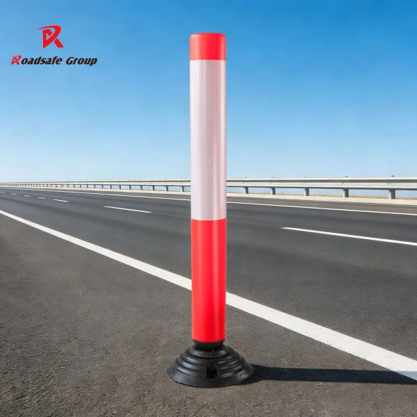 Spring Post versatile and sturdy traffic safety device suitable for various road environments and traffic management needs