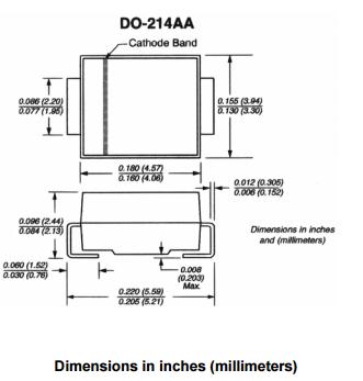 SM6T6V8CA Electronics Integrated Circuit Chip Surface Mount Transient Voltage Suppressor