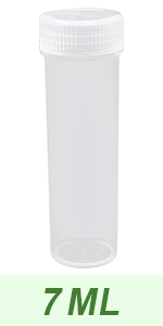 7 ML Plastic Vials With Lids Sample Bottles Vial Plastic Vials With Caps Plastic Vials For Small Items