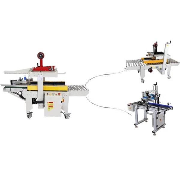 Latest Automatic Carton Parcels Labeling and Sealing Machine for E-commerce Logistics