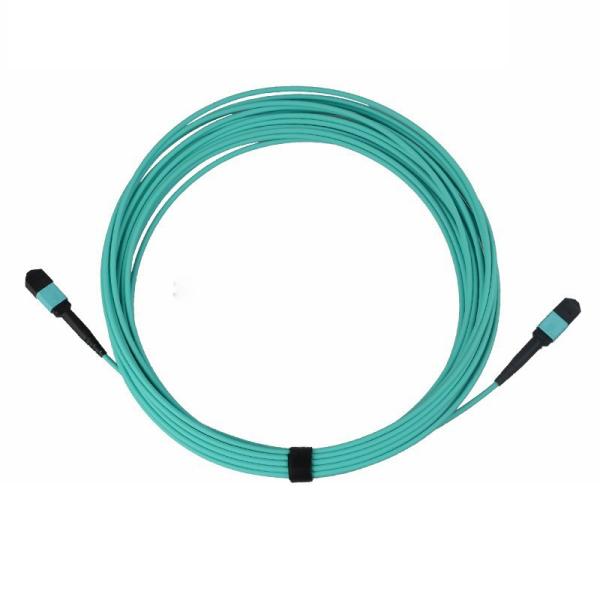 12 Core OM3 OM4 MPO Multimode Fiber Patch Cable for Telecom Network