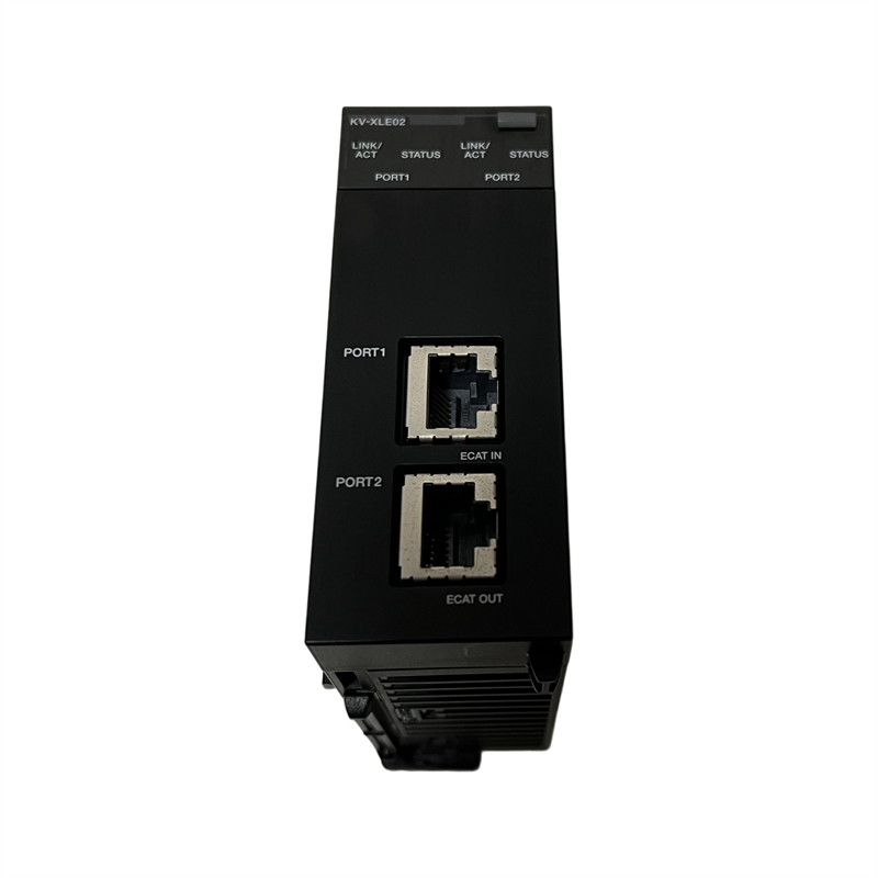 KEYENCE KV-XLE02 Programmable Controller Ethernet Unit 2 Ports Used for Production Line