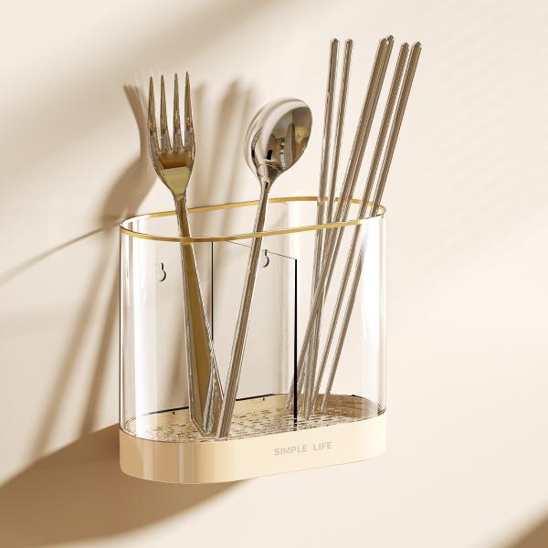 2 Different Sizes Multipurpose Plastic Kitchen Countertop Drying Cutlery Storage Holders Utensil Organizer