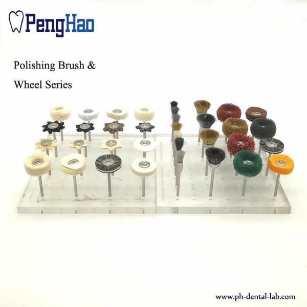 dental polishing wheel Dental laboratory leather cloth round dental polishing brush jewelry tool bur polisher