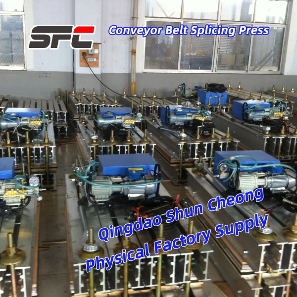 Custom-made Conveyor Belt Vulcanizing Machine with PLC Control System, 0-400℃ Temperature Range & Customizable Cooling System