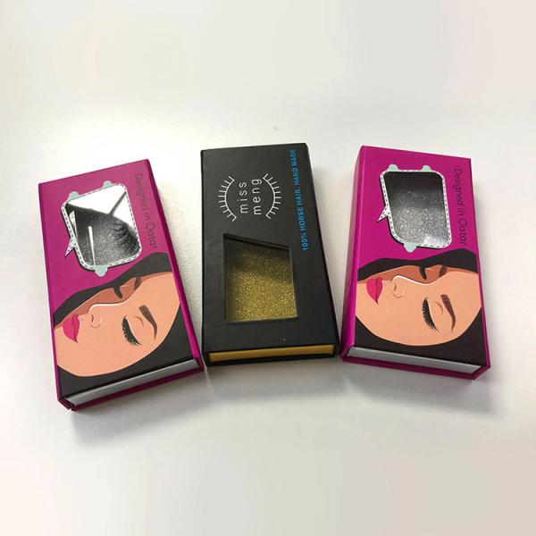 Folding Magnetic Luxury Cardboard Box With Logo False Eyelashes Packaging