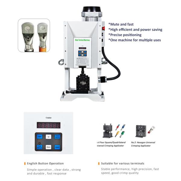 6T 8T 10T 12T Press Crimp Terminal Machine Electrical Wire Crimp Ends 220V