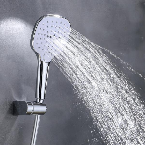 Strong bathroom showerhead massage shower head handheld multi pressure button hand shower head