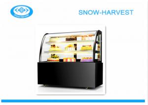 Quality Digital Control Refrigerated Display Cabinet Glass Bakery Display Case for sale