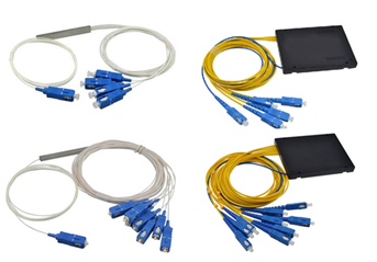 1:32 Single Mode ,PLC Optical Splitter Way , SC / APC Pigtailed PLC splitter