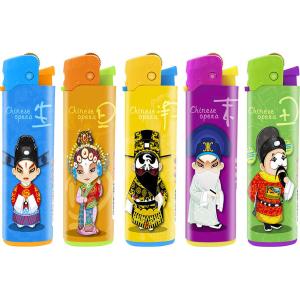 Cigarette Function Plastic Disposable Refillable Slim Flint Lighter with