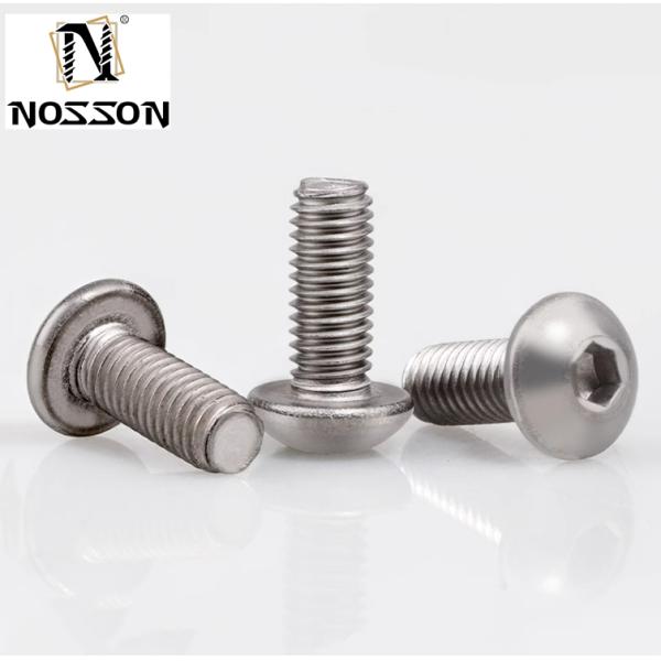 Galvanized Coating Finish Surface Titanium Pan Head Screw with Nylon Patch and Self Locking Button Customized GR5/TC4