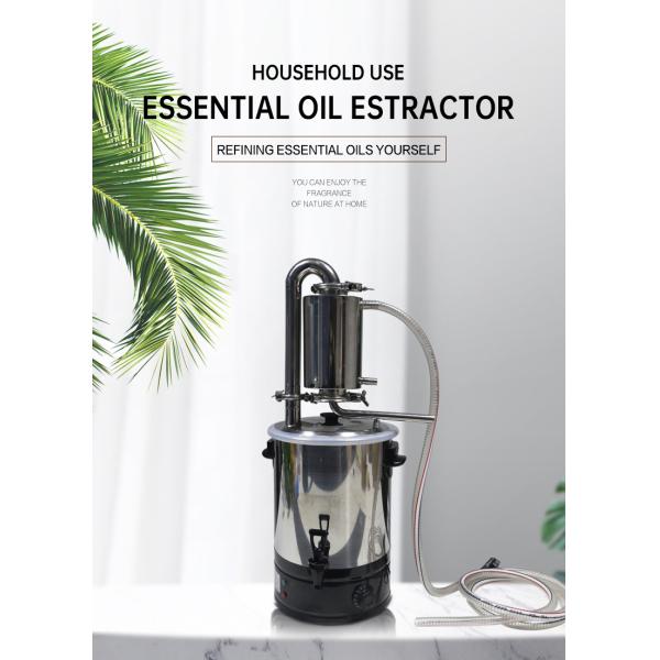 Steam Distillation Extraction Essential Oil Extractor Machine Kit for High Extraction Efficiency and Economical Home Lab